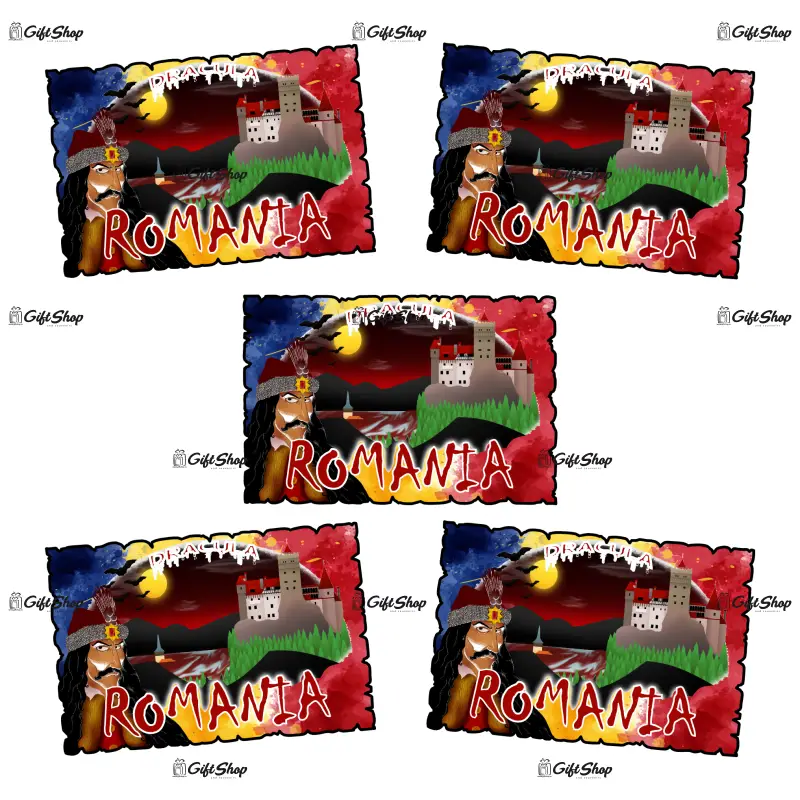 Castelul bran, romania, magnet frigider mgs007